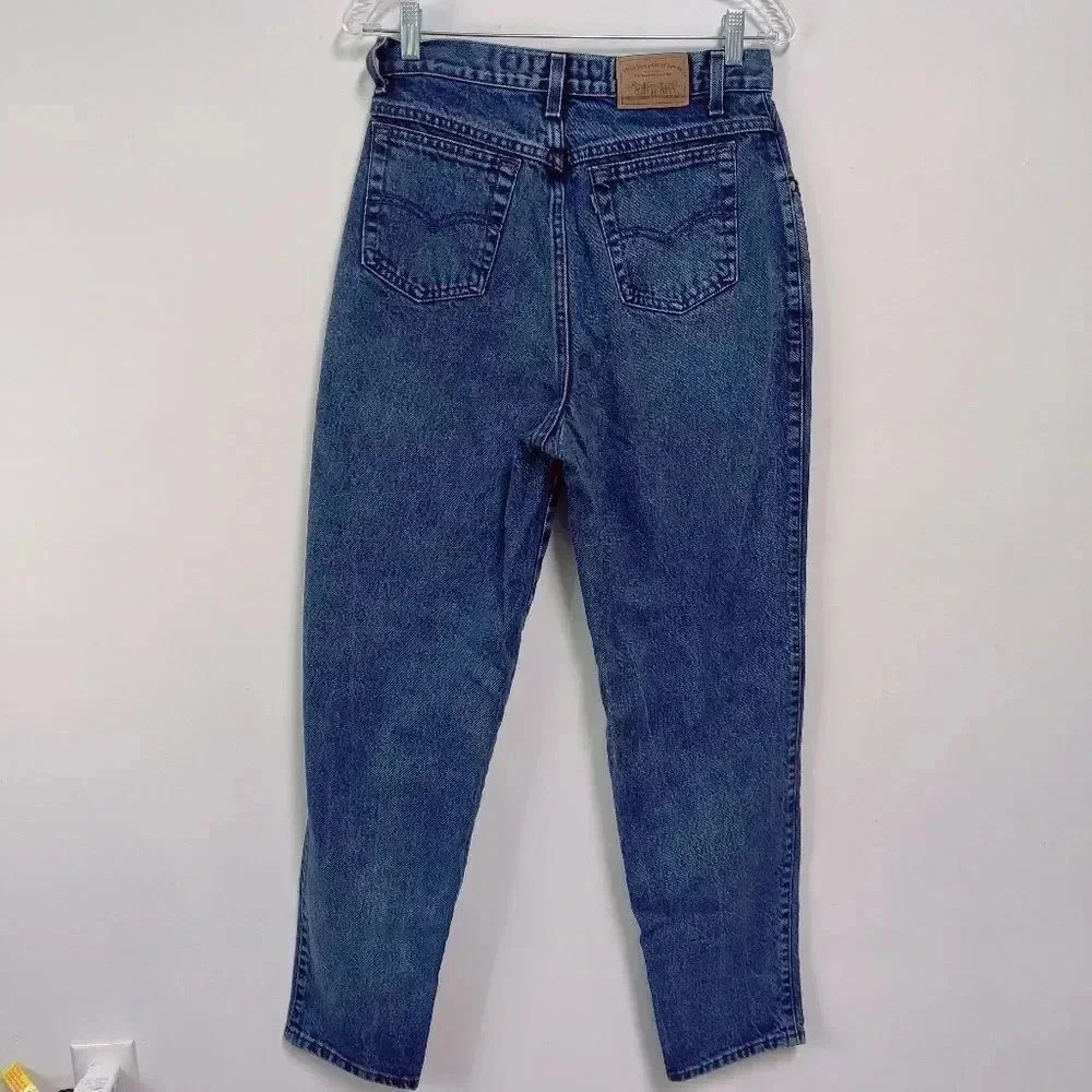 Levi's 900 series rare high waisted taper leg vintage jeans 12 - Picture 10 of 16
